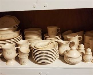 Pfaltzgraff Remembrance - Service for10 plus serving pieces 