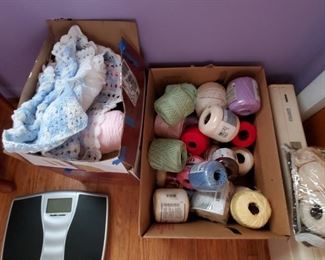 Craft supplied including yarn and string