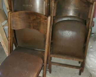Set of 9 Merrill folding chairs