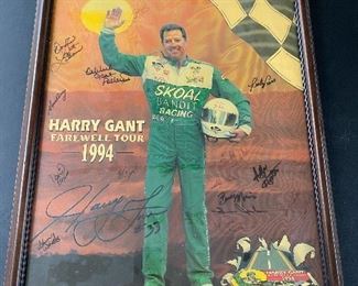 Autographed Harry Gant 1994 Farewell Tour Poster 