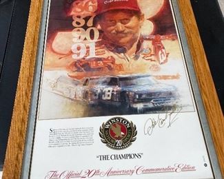 Dale Earnhardt "The Champions" Series Framed Poster