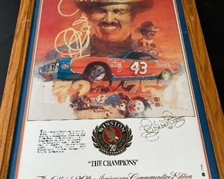 Richard Petty "The Champions" Series Framed Poster