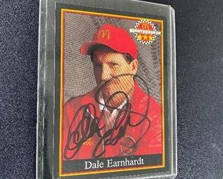 Dale Earnhardt Autographed Card