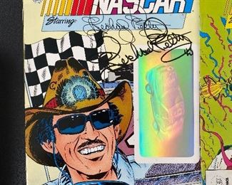 Legends of Nascar Richard Petty Autographed Comic Book 