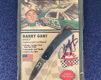Harry Gant Autographed Schrade Knife