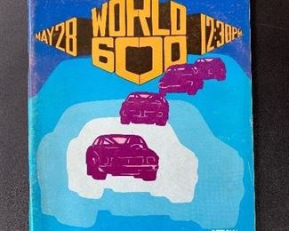 1972 World 600 Program