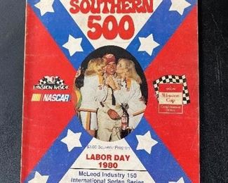 1980 Southern 500 Racing Program