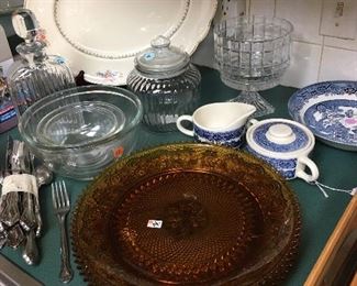 Blue & white, Homer Laughlin platter