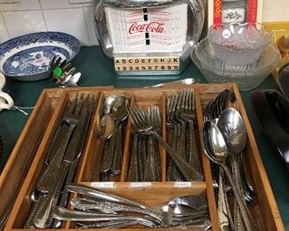 Flatware, coke cookie jar