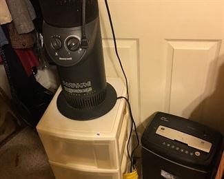 Heater, paper schredder