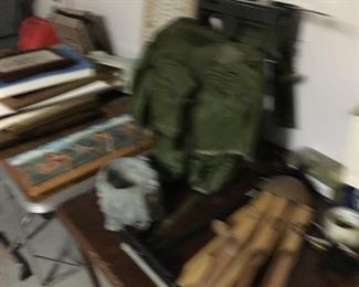 Army backpack & tent