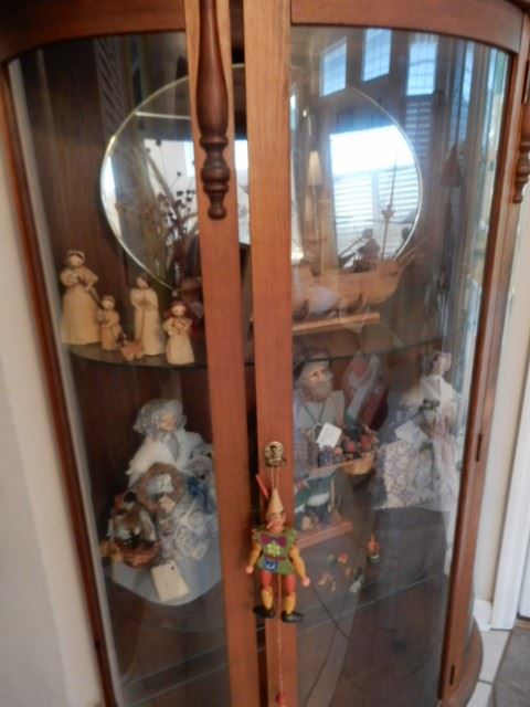 Bow  front cabinet