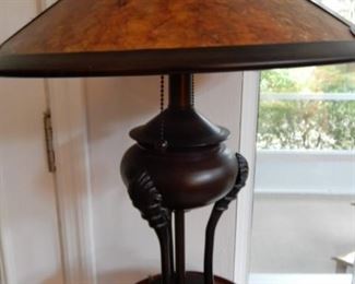 Glass Shade Table Lamp