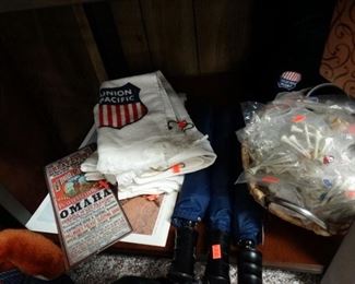 Union Pacific golf towels, umbrellas, golf tees, posters