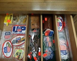 Union Pacific patches, stickers, magnets, manicure sets