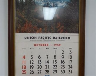 Union Pacific 1959 Calendar