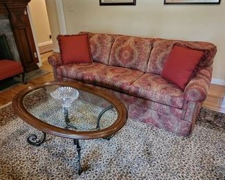 Ethan Allen sofa and coffee table