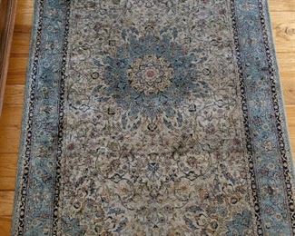 Silk on silk hand made rug