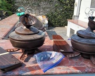 Several ceiling fans