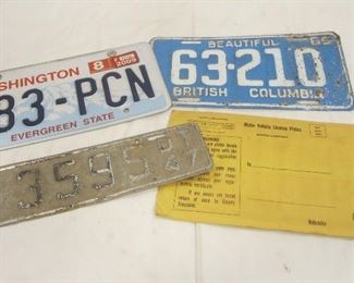 LICENSE PLATES