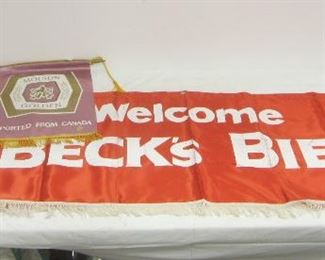 BECKS'S AND MOLSON BEER BANNERS