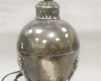 LAMP MADE FROM A SILVER PLATED URN