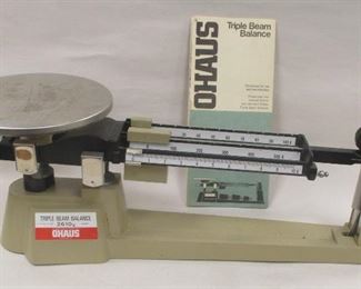 OHAUS TRIPLE BEAM SCALE