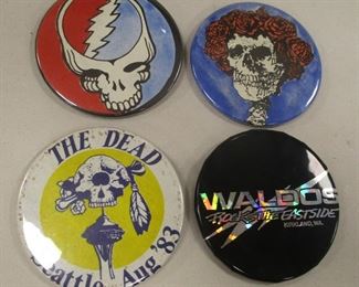 GRATEFULL DEAD PIN BACK BUTTONS