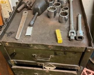 Large socket set and stand.