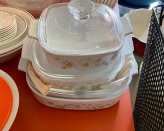Corningware Floral Bouquet casserole dishes