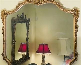 $195 •  #2.  French style mirror • 39 wide 43 high