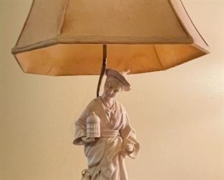 $36 •  #33.  Asian merchant lamp  • 32high 