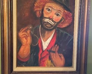 $50 clown painting