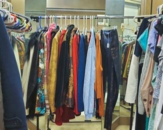 Nice Clothing!  Many designer pieces.