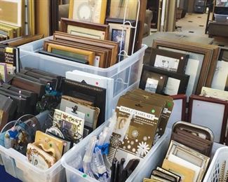 Lots of pictures, frames, etc.