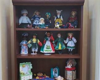 International doll collection!  We also have a vintage Madame Alexander 'Alex' doll in our display case!