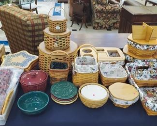 Longaberger Basket/dish collection