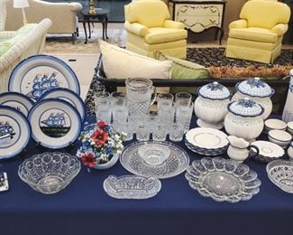 M.A. Hadley, Delft Blue Windmill Light, Blueberry Cottage collection.