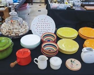 De Silva, Fiesta Ware, Corelle, etc.