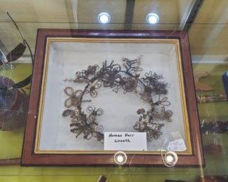 Human hair wreath!