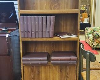 Records for the Victrola!  This shelf is for sale!