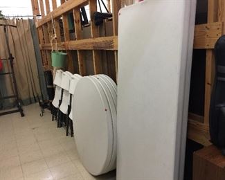 Lifetime tables & chairs.