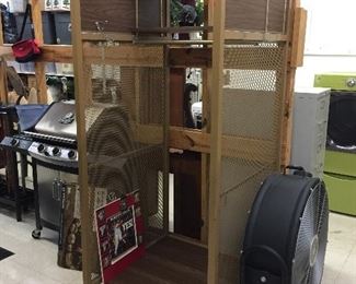 From old Bush Stadium - visitors locker # 8. This locker is 36" wide and 35" deep 7' tall.