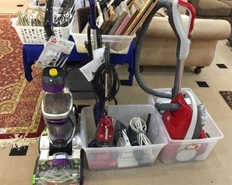 Bissell Pro Heat 2X Revolution Pet Pro, Ewbank Chili, Kenmore Progressive Vacuums!  Also a Saw Rita - Sew Clean Vac, & Hoover Helpmate II.
