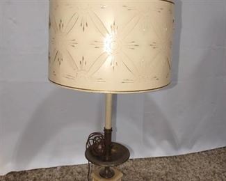 Vintage Mid Century Starburst Table Lamp