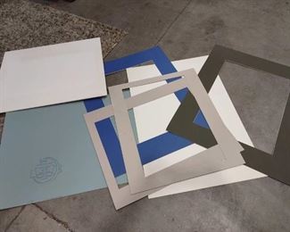 Crescent Illustration Boards with Assorted Matting and Framing Dark Green Frame is 28 x 23 in