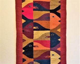 Colorful wall hanging/rug