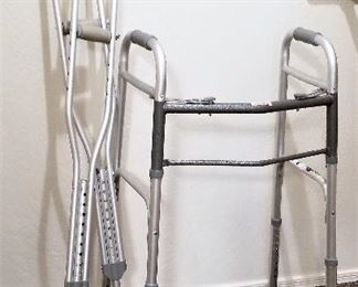 Like new crutches and walker. They look brand new.