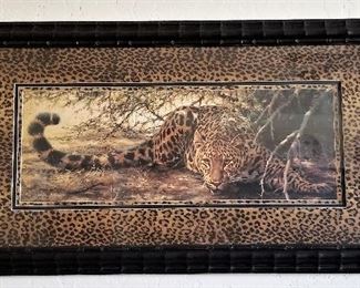 Large Leopard art with leopard matting