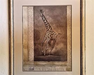Giraffe out of Africa artwork